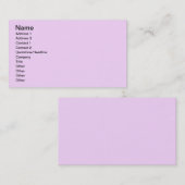 かわいらしい薄紫 名刺 (正面/裏面)