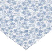 かわいらしい藍色の民族の花柄のテーブルクロス テーブルクロス (アングル)