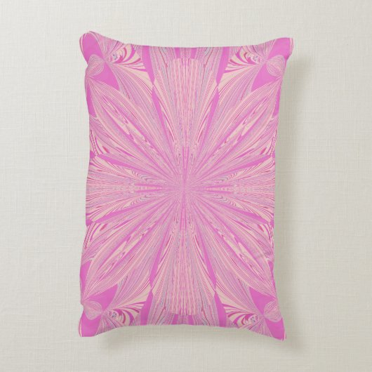 かわいらしい蘭の紫色の美しく抽象的な花 アクセントクッション (裏面(縦))