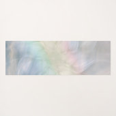 かわいらしい虹の花の曼荼羅のデザイン ヨガマット (裏面(横))