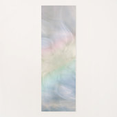 かわいらしい虹の花の曼荼羅のデザイン ヨガマット (正面)