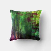 かわいらしい虹色の抽象デザインの枕 クッション (裏面)