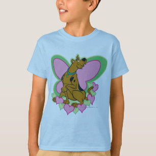 かわいらしい蝶Scooby-Doo Tシャツ