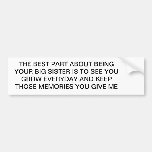 かわいらしい表現 バンパーステッカー (正面)