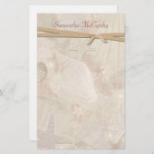 かわいらしい貝殻の個人的な文房具 便箋 (正面/裏面)