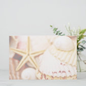 かわいらしい貝殻の文房具 便箋 (スタンド正面)