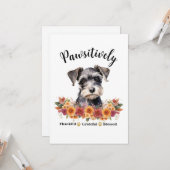 かわいらしい賛美愛犬に感謝 カード (正面/裏面インサイチュ)