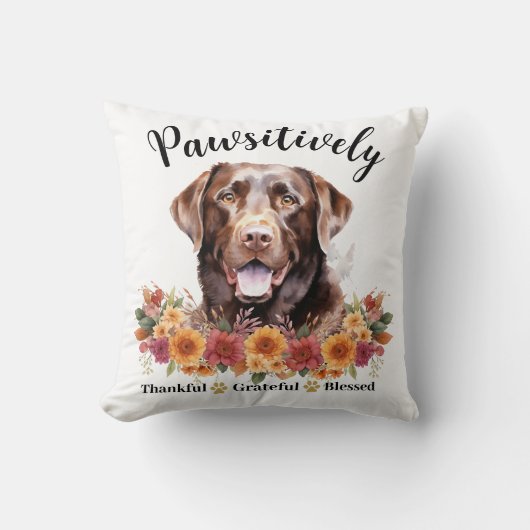 かわいらしい賛美愛犬に感謝 クッション (正面)