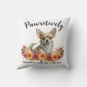 かわいらしい賛美愛犬に感謝 クッション (裏面)