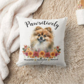 かわいらしい賛美愛犬に感謝 クッション (ブランケット)