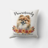 かわいらしい賛美愛犬に感謝 クッション (裏面)