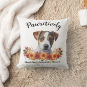 かわいらしい賛美愛犬に感謝 クッション (ブランケット)