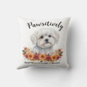 かわいらしい賛美愛犬に感謝 クッション (裏面)