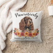 かわいらしい賛美愛犬に感謝 クッション (ブランケット)