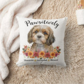 かわいらしい賛美愛犬に感謝 クッション (ブランケット)