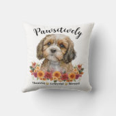かわいらしい賛美愛犬に感謝 クッション (裏面)