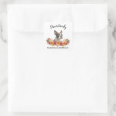 かわいらしい賛美愛犬に感謝 スクエアシール (バッグ)