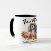 かわいらしい賛美愛犬に感謝 マグカップ (正面左)