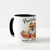 かわいらしい賛美愛犬に感謝 マグカップ (正面左)