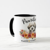 かわいらしい賛美愛犬に感謝 マグカップ (正面左)