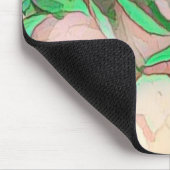 かわいらしい赤面のミントライトおよび空気のようでモダンな芸術的 マウスパッド (コーナー)