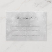 かわいらしい輝きのアポイントメント 予約カード (裏面)