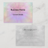 かわいらしい輝きのアポイントメント 予約カード (正面/裏面)