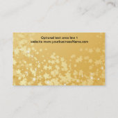 かわいらしい金ゴールドの星 名刺 (裏面)