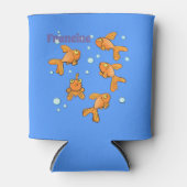 かわいらしい金魚の柄の漫画の缶クーラー 缶クーラー (正面)