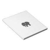 かわいらしい陽気なかわいい象 ノートパッド (アングル)