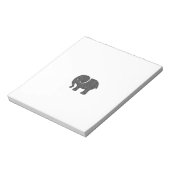 かわいらしい陽気なかわいい象 ノートパッド (回転)