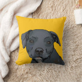 かわいらしい青いステフィー（ベージュ） クッション (ブランケット)