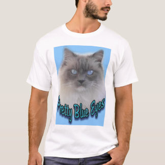 かわいらしい青い目 Tシャツ