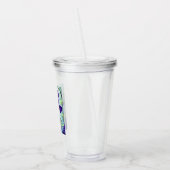 かわいらしい魔女ワニ アクリルタンブラー (左)