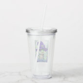 かわいらしい魔女ワニ アクリルタンブラー (裏面)