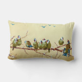 かわいらしい鳥のヴィンテージのビクトリアンな枕投球 ランバークッション (裏面)