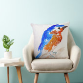 かわいらしい鳥の飼鳥園の春の水彩画 クッション (椅子)