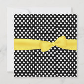 かわいらしい黄色、白黒菓子16の招待状 招待状 (裏面)