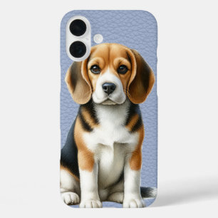 かわいらしい3色のビーグル子犬 iPhone 16 PLUSケース
