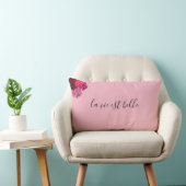 "かわいらしい"ピンク及び赤い花の腰神経の装飾的な枕 ランバークッション (椅子)