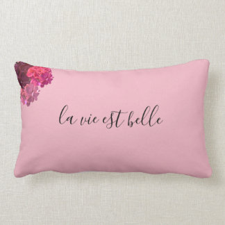 "かわいらしい"ピンク及び赤い花の腰神経の装飾的な枕 ランバークッション