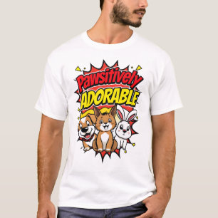 「かわいらしい：漫画スタイルのペット。 Tシャツ