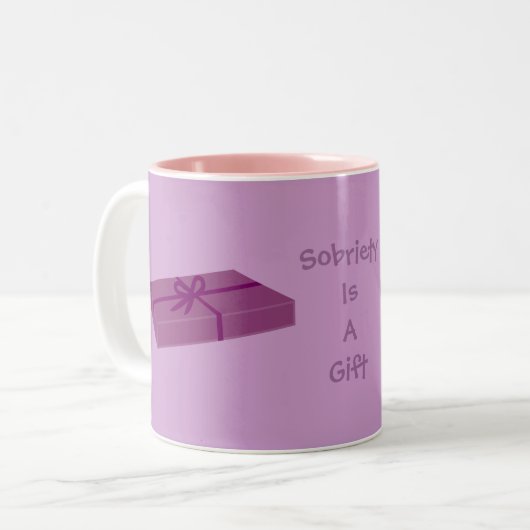 かわいらしい"節酒ギフト"のマグです ツートーンマグカップ (正面左)