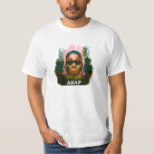 かわいらしいFlacko (オレンジか黒) Tシャツ (正面)