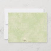 かわいらしいPosiesのパーソナライズなメッセージカードの蜜柑 ノートカード (裏面)