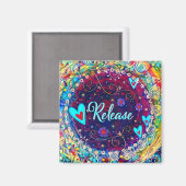 かわいらしおもしろいインスパイアの感光モダンを放つ マグネット (正面/裏面)