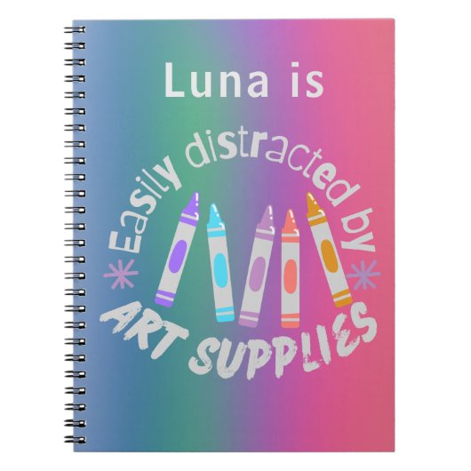 かわいらしおもしろいカラフルノート ノートブック (正面)