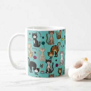 かわいらしおもしろい猫 コーヒーマグカップ