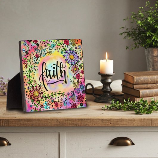 かわいらしお洒落フローラ フォトプラーク