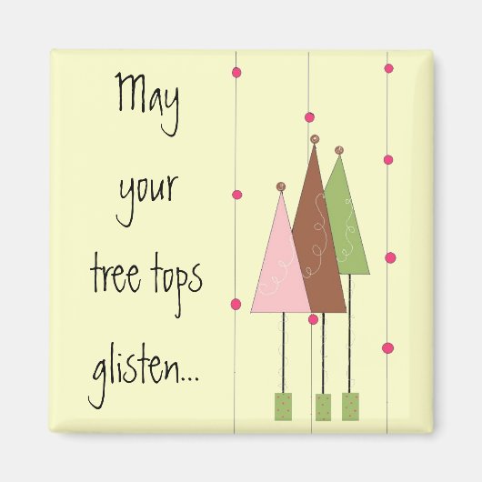 かわいらしお洒落木 マグネット (正面)